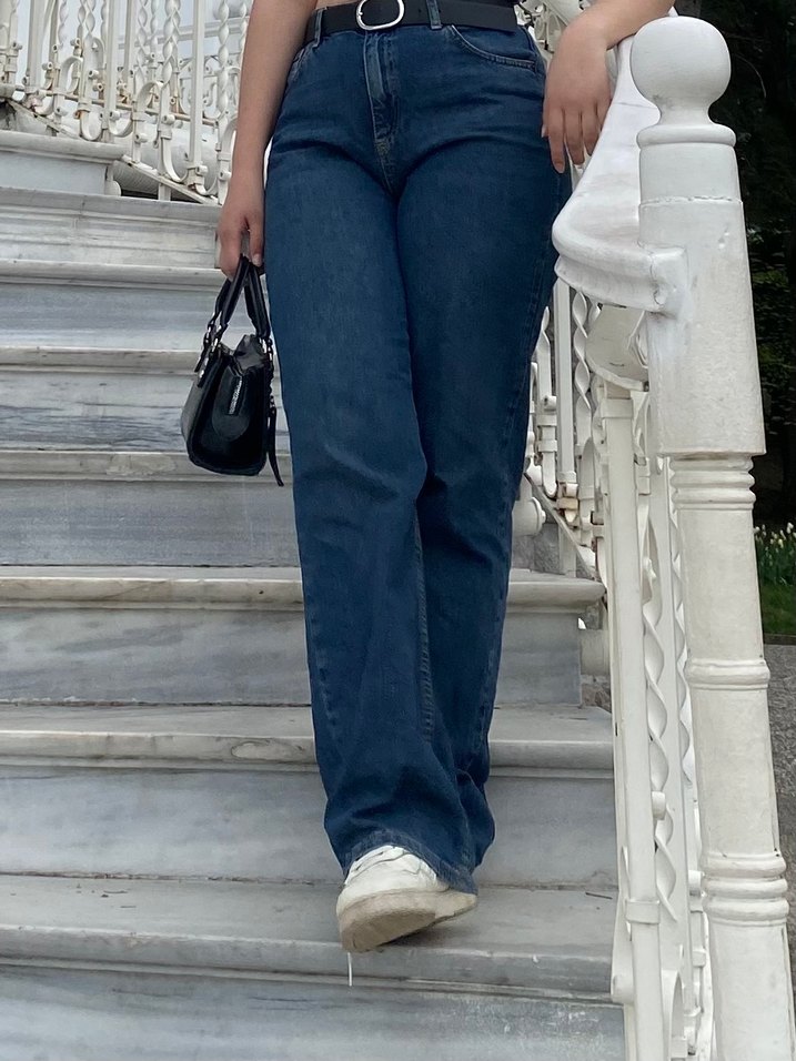 Lacivert jean - Görsel 4