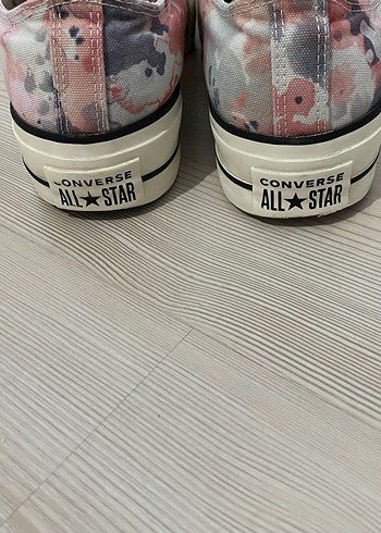 Pembe Tie-Dye Kalın Taban Spor Ayakkabı - Görsel 4