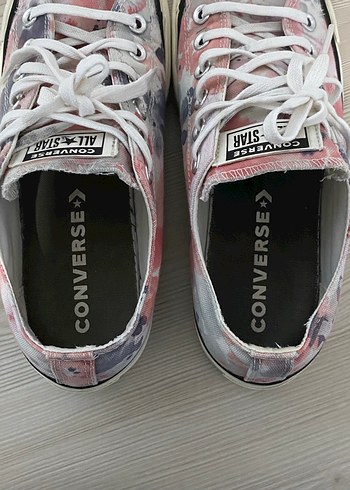 Pembe Tie-Dye Kalın Taban Spor Ayakkabı - Görsel 5