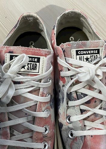 Pembe Tie-Dye Kalın Taban Spor Ayakkabı - Görsel 2