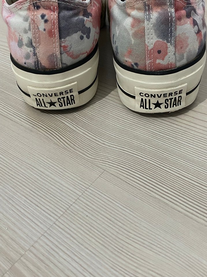 Pembe Tie-Dye Kalın Taban Spor Ayakkabı - Görsel 4