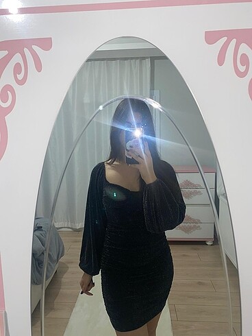 simli kısa abiye - Görsel 2