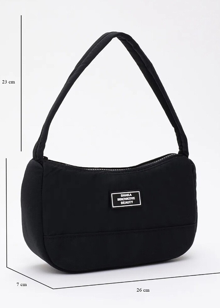 siyah el ve omuz çantası - Görsel 4