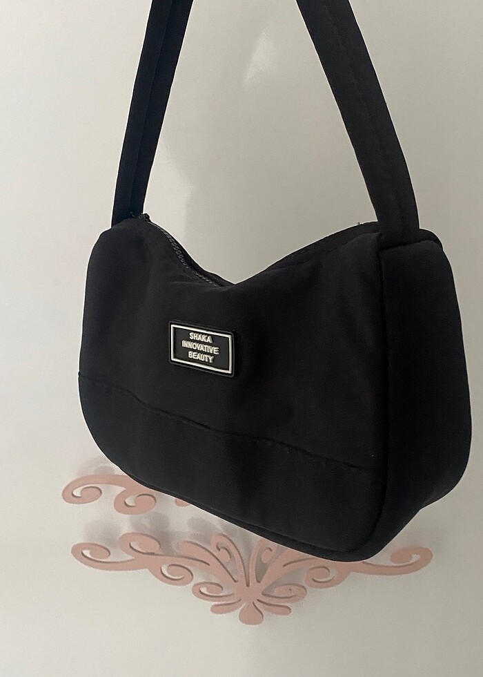 siyah el ve omuz çantası - Görsel 2