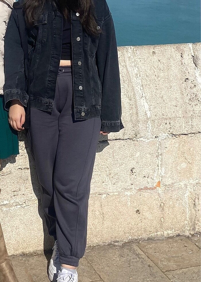 Mavi LUNA Mid Smoke Colle Antrasit Kadın Denim Ceket - Görsel 2