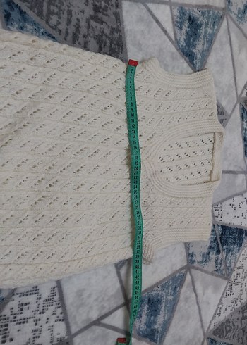 V Yaka Örgü Kadın Süveter - Görsel 2