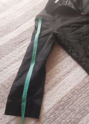 Siyah Fermuarlı Kadın yağmurluk trençkot - Görsel 7