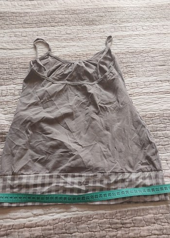 Gri baskı desenli askılı badi - Görsel 2