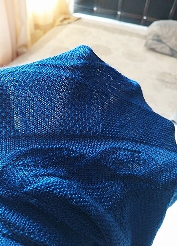 V yaka hazır triko oversize  - Görsel 3