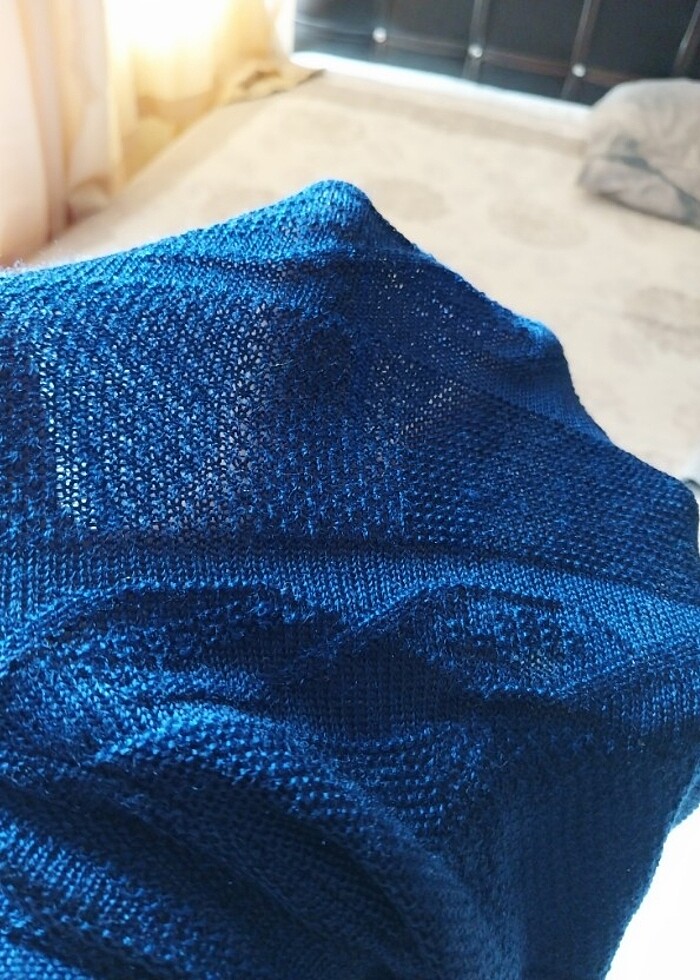 V yaka hazır triko oversize  - Görsel 3