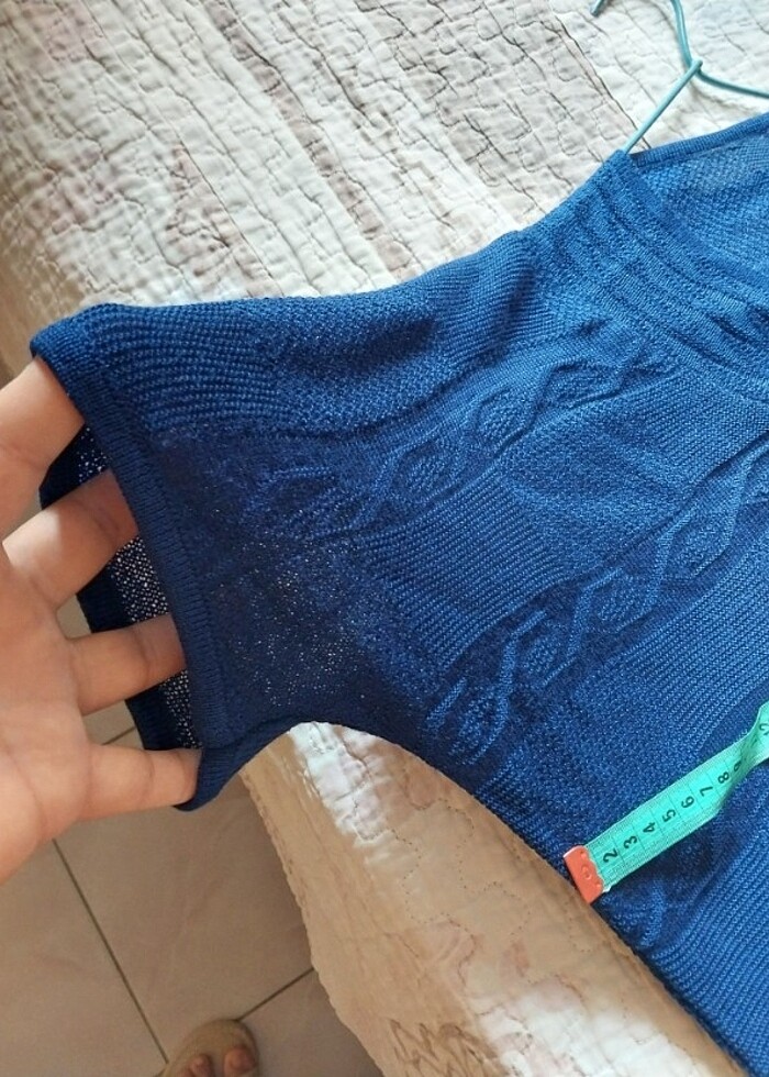 V yaka hazır triko oversize  - Görsel 5