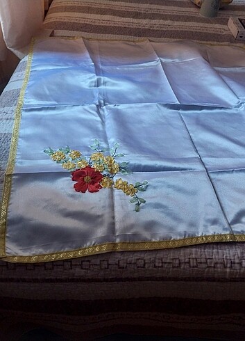 Kurdele nakışı bohça 5 adet var.  - Görsel 2