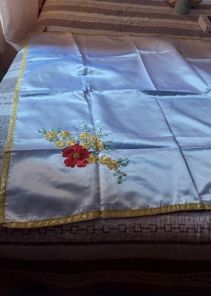 Kurdele nakışı bohça 5 adet var.  - Görsel 2