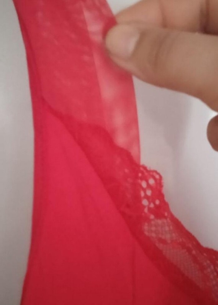 Kırmızı gecelik - Görsel 3