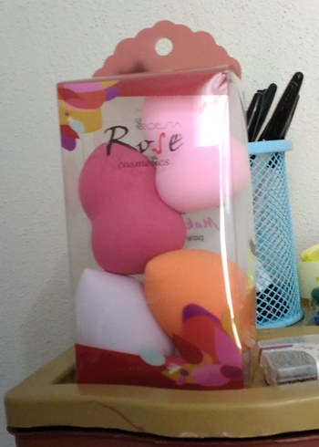 Pastel Pembe Makyaj Süngeri Seti