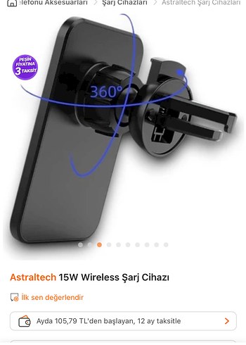 Slınk araç kablosuz şarj ve telefon tutucu - Görsel 2