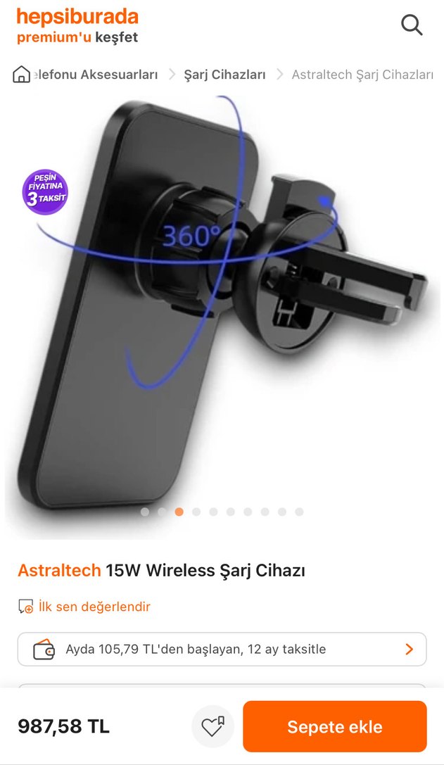 Slınk araç kablosuz şarj ve telefon tutucu - Görsel 2