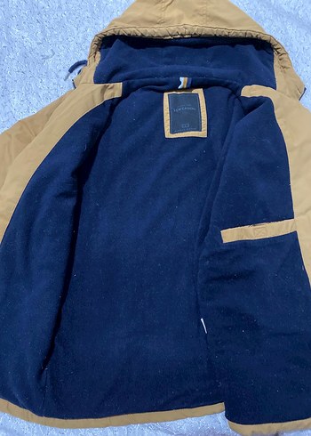 Sarı Kapüşonlu Erkek Rüzgarlık Mont - Görsel 2