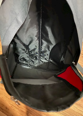 Sıfır Spor Sırt Çantası, Fermuarlı, Kırmızı-Gri - Görsel 5