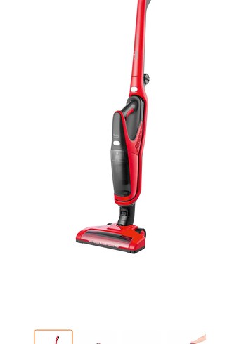 Beko SD 2971 Şarjlı Kırmızı Süpürge - Görsel 3