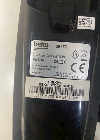 Beko SD 2971 Şarjlı Kırmızı Süpürge - Görsel 13