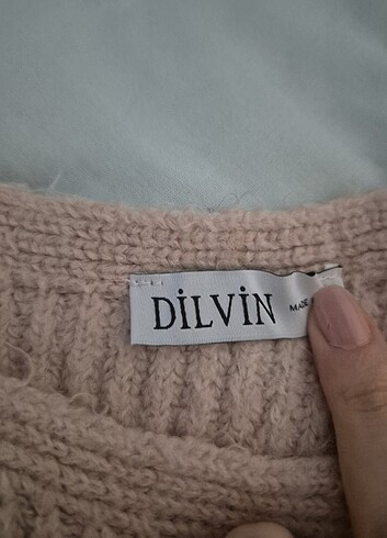 m Beden Dilvin triko elbise