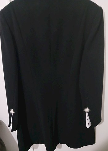 Uzun Kadın Şık Ceket - Görsel 3