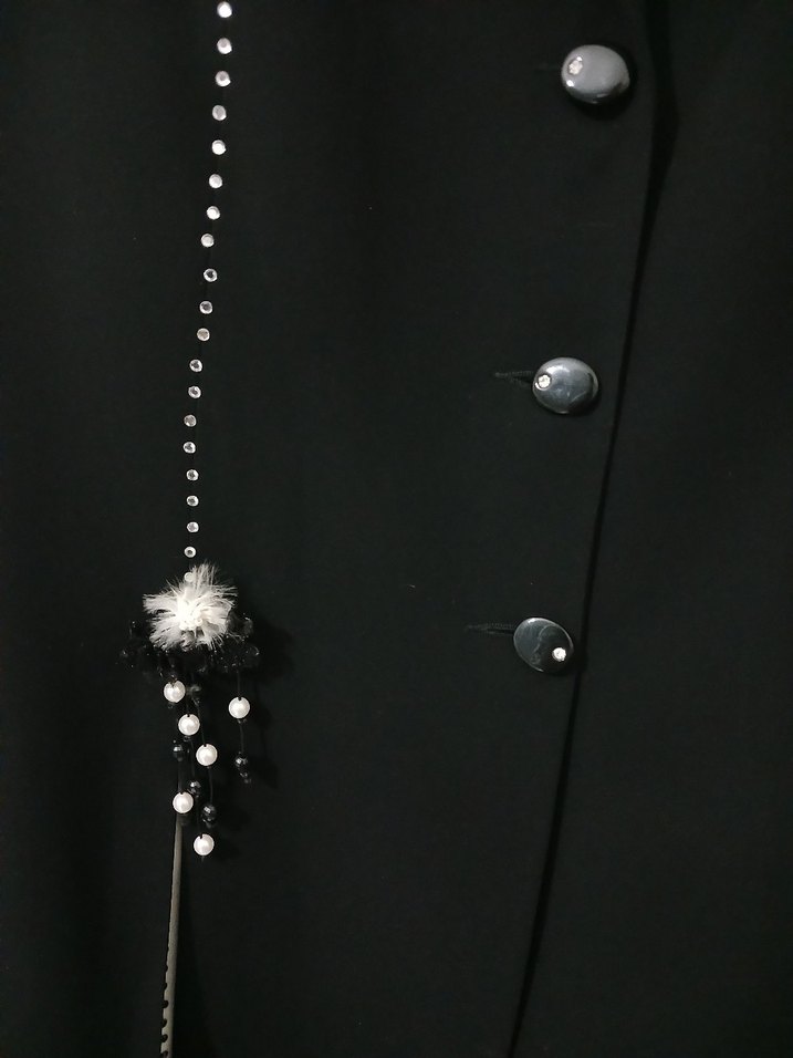 Uzun Kadın Şık Ceket - Görsel 2