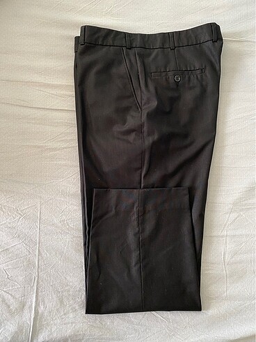 Siyah kumaş takım elbise pantolonu (Erkek)
