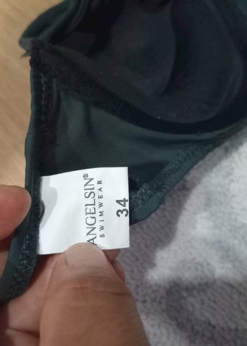Diğer Gri Strappy Mini Bikini Üstü
