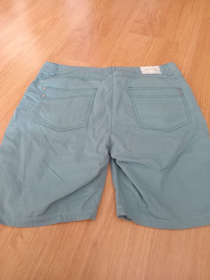 Kadın Mavi Denim Bermuda Şort - Görsel 2