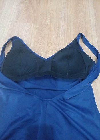 Lacivert Kadın Kolsuz Mayo - Görsel 3