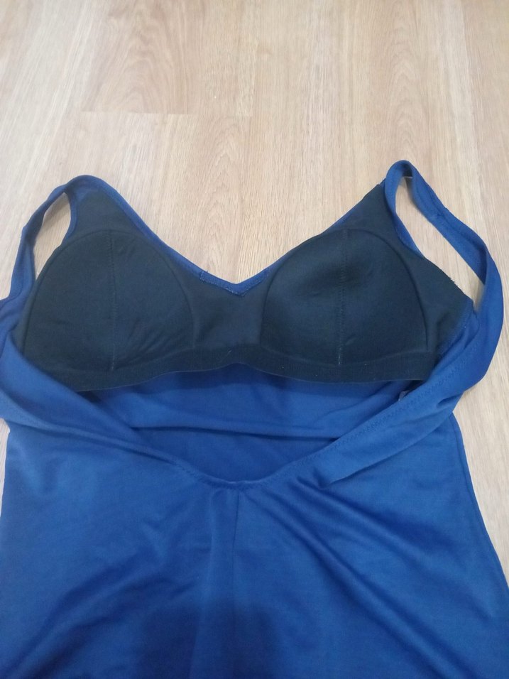 Lacivert Kadın Kolsuz Mayo - Görsel 3