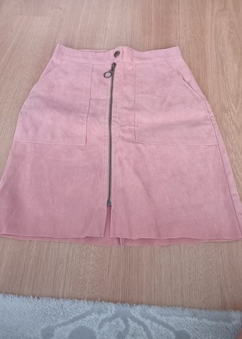 Süet Mini Etek
