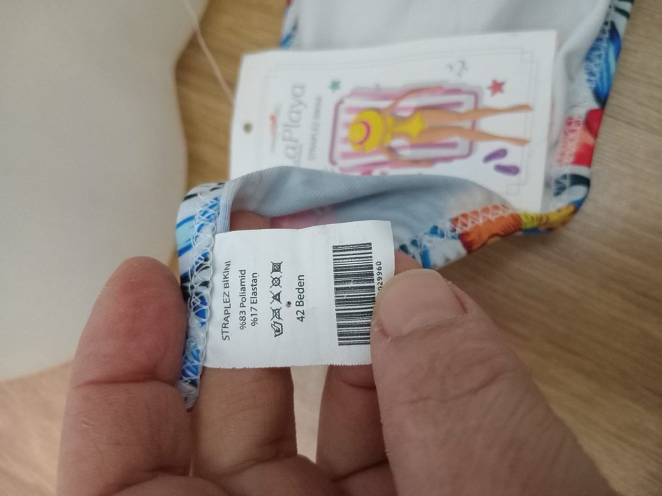 Çiçek Desenli Renkli Kadın Bikini Üstü - Görsel 3