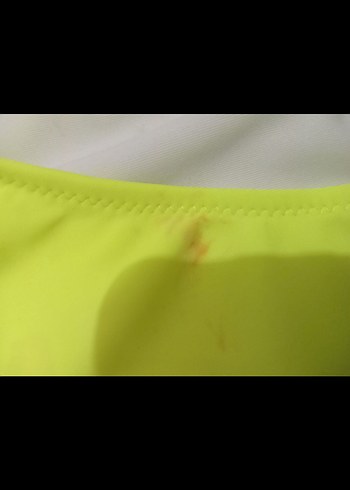 Sarı Askılı Kız Bikini Takımı mini leke - Görsel 4