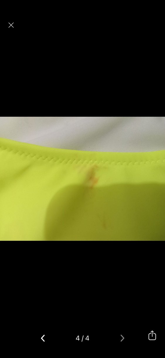 Sarı Askılı Kız Bikini Takımı mini leke - Görsel 4