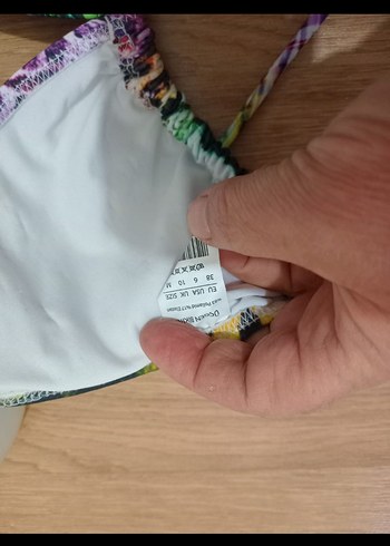 Çok Renkli Bağlamalı Bohem Bikini Üstü - Görsel 3