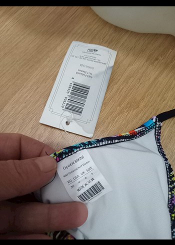 Renkli Bohem Boncuklu İp Askılı Bikini Üstü - Görsel 3