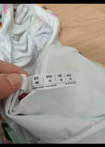 Renkli Fırfırlı Mini Kadın Mayo - Görsel 5