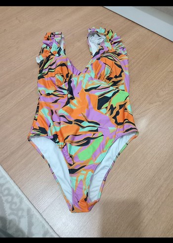 Renkli Fırfırlı Mini Kadın Mayo - Görsel 3