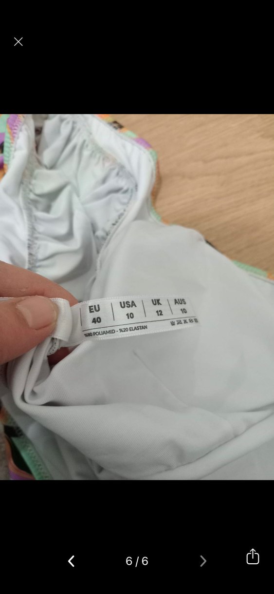 Renkli Fırfırlı Mini Kadın Mayo - Görsel 5