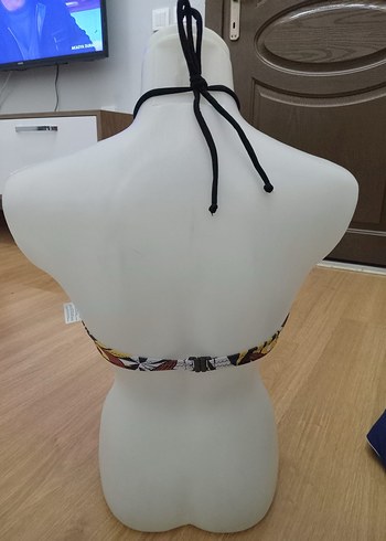 Kadın Çok Renkli Bohem Mini Bikini Üstü - Görsel 2