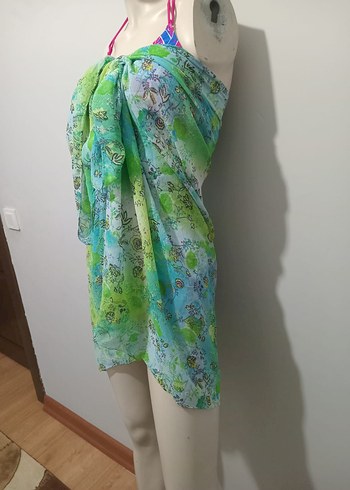 Bohem Çok Renkli Uzun Pareo - Görsel 3