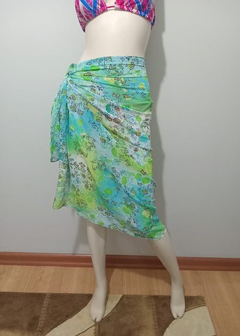 Bohem Çok Renkli Uzun Pareo - Görsel 5