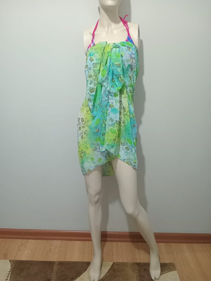 Bohem Çok Renkli Uzun Pareo - Görsel 2