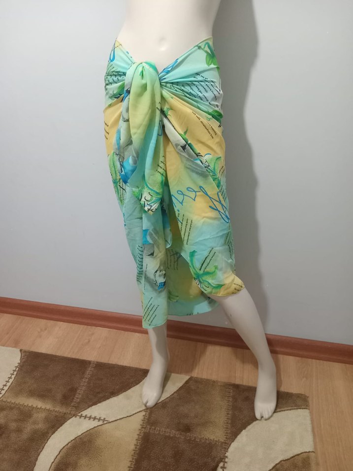 Bohem Çok Renkli Uzun Pareo - Görsel 4