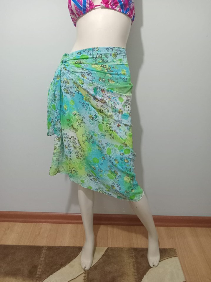 Bohem Çok Renkli Uzun Pareo - Görsel 5