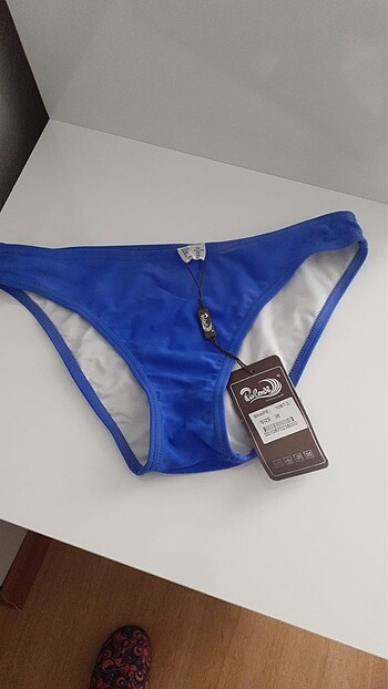 38 Beden mavi Renk Bikini tek alt