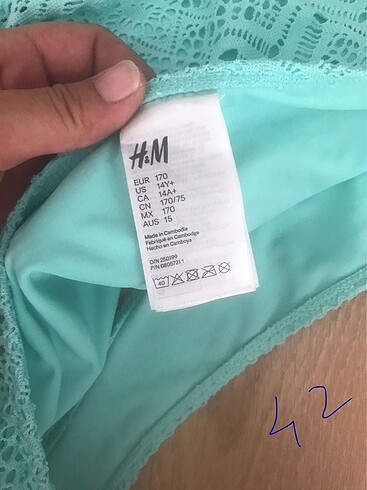 13-14 Yaş Beden Bikini tek alt